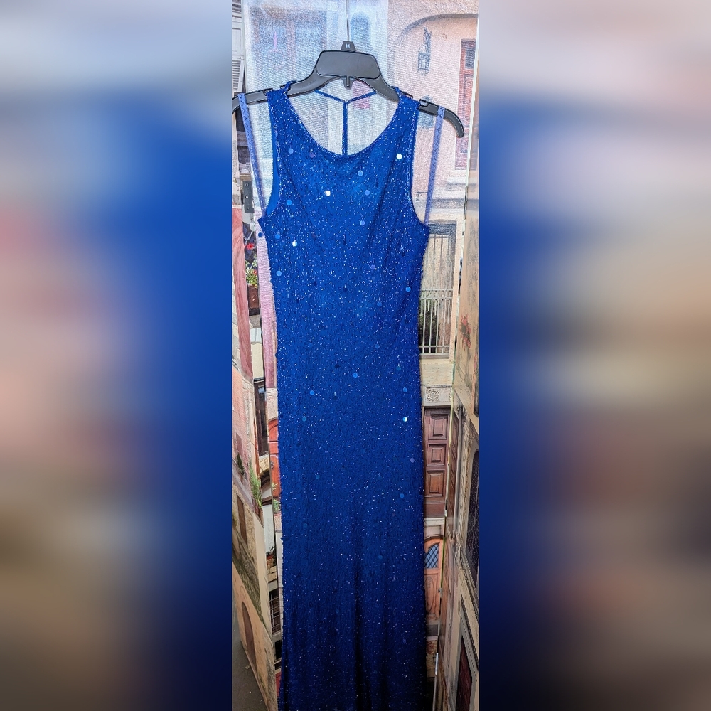 Stunning Blue Sequin Dress